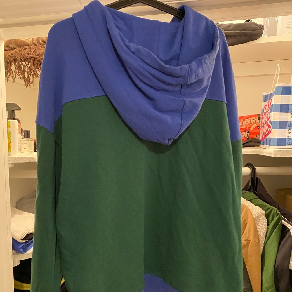 Blue & Green Hoodie Jacket